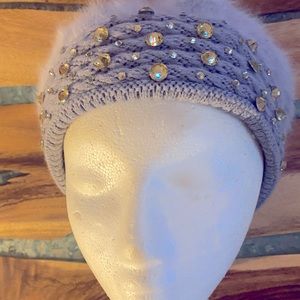 Crystal embellished hat